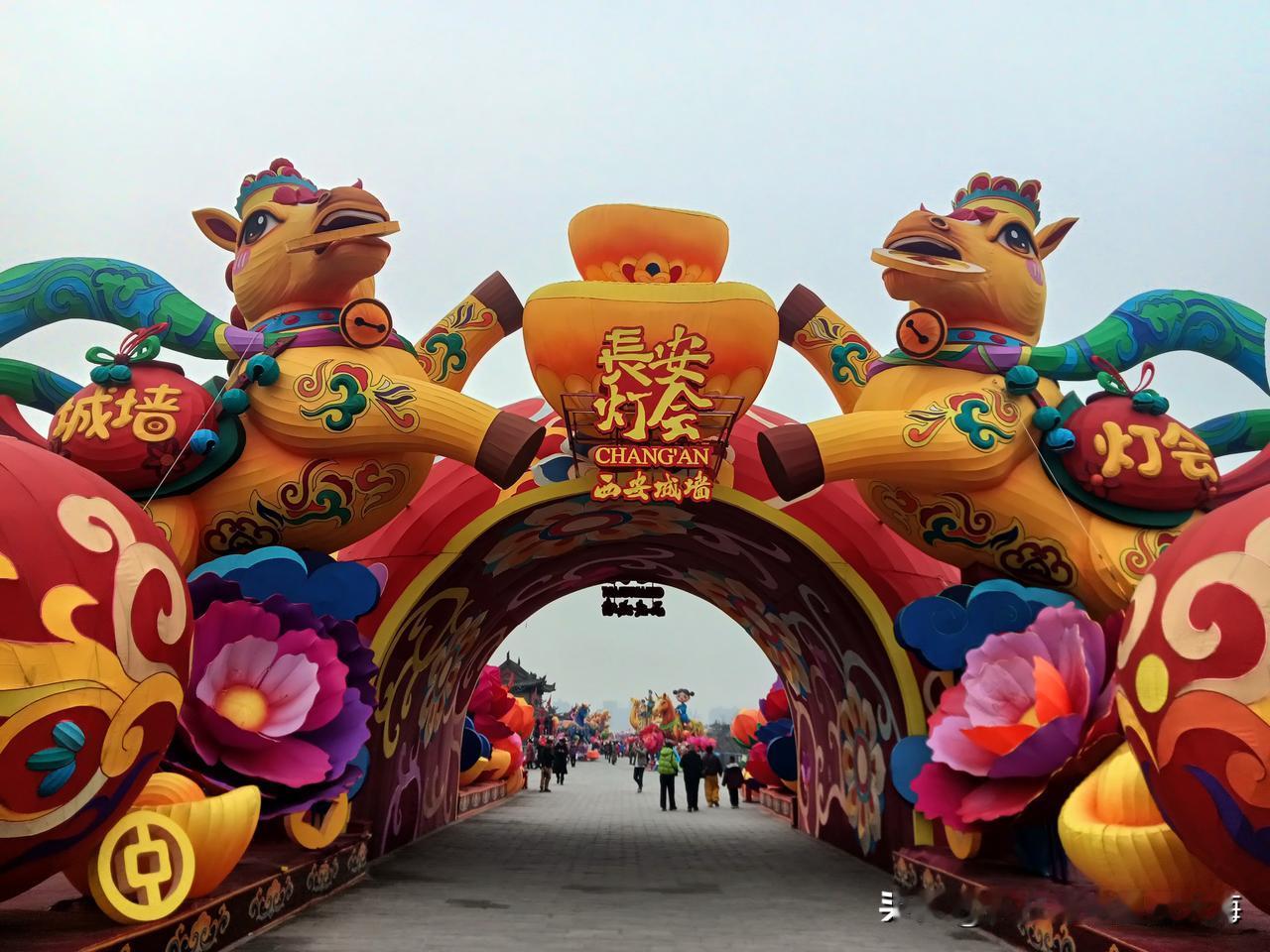 趁着年前人少，今天下午我“突击”上了个城墙，逛个白日灯会！按理说灯会一般都在晚上