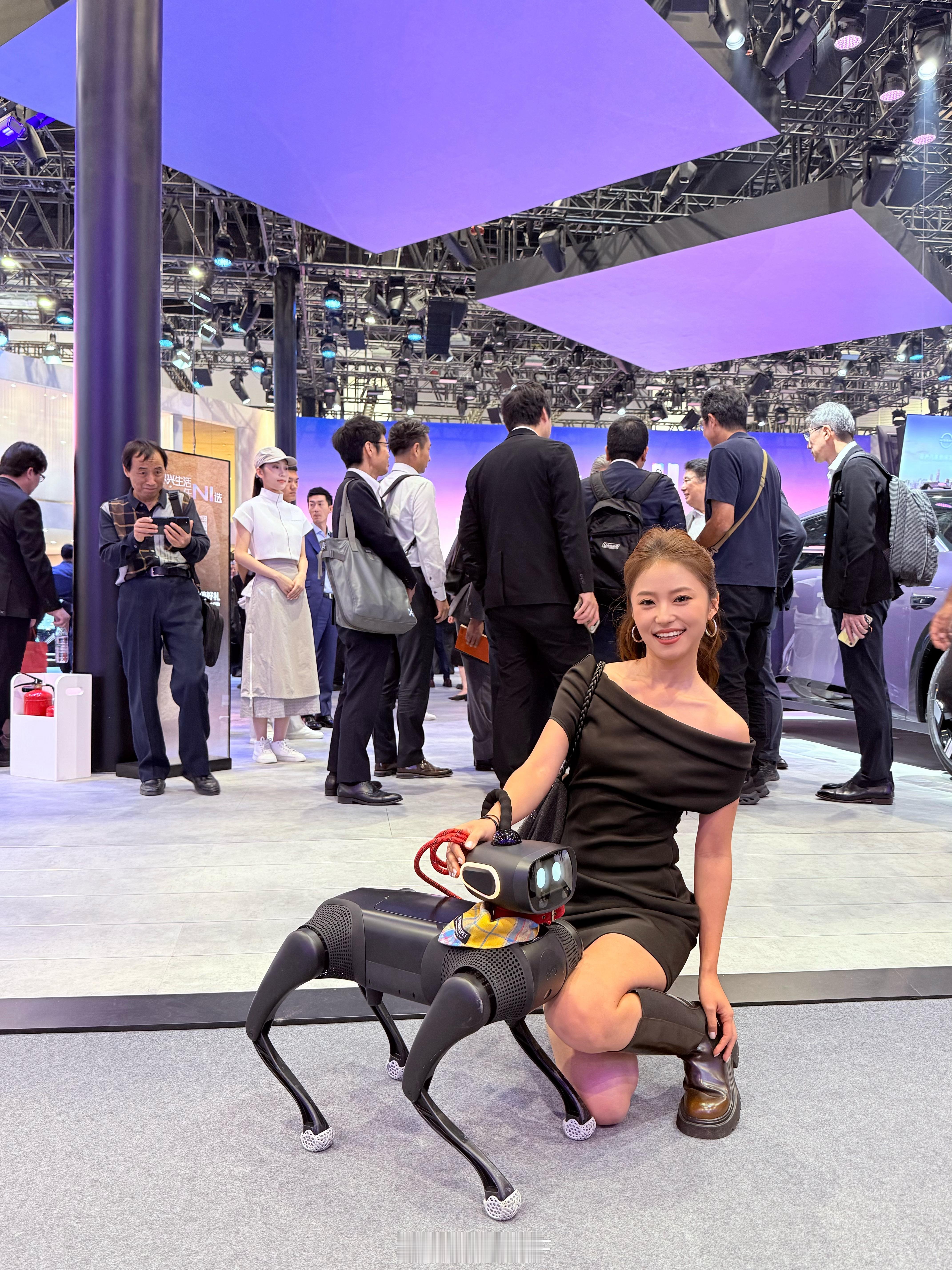 来车展偶遇吗我来遛狗了 北京·中国国际展览中心顺义新馆