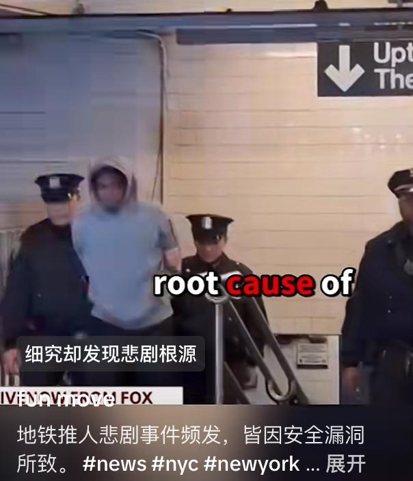 纽约一非法移民先后把两名乘客推下站台，造成一死一重伤
事发当天，嫌疑人拜伦突然把