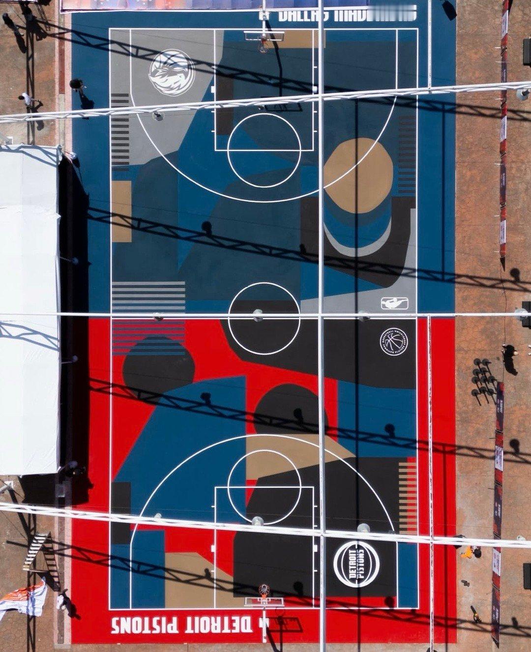 当地艺术家与project_backboard合作，翻新了墨西哥城的一个社区篮球