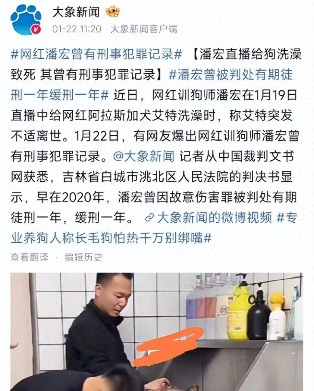 潘宏这回栽了！黑历史一大堆，虐狗实锤了
哎，大家听说了没啊，网红潘宏这回可是捅了