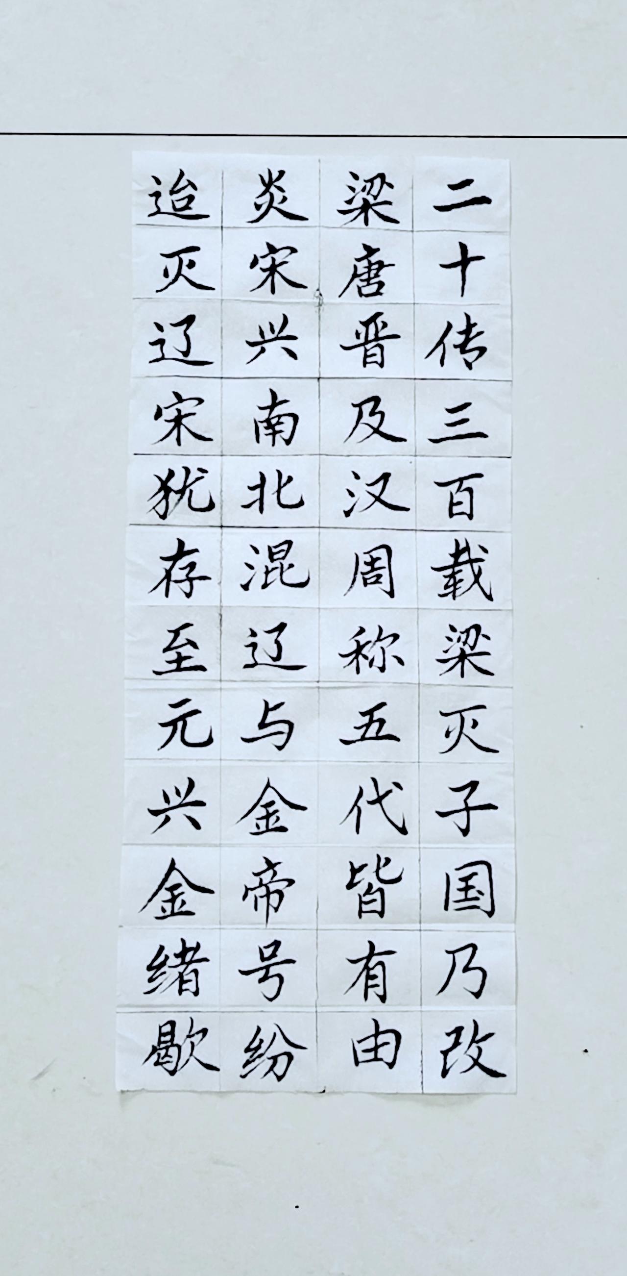 第十六天练字打卡→正楷《三子经》，人在写字，心在字外，先生我真服你，，，不行就是