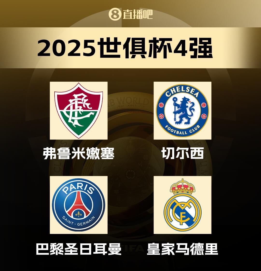 世俱杯半决赛对阵：皇马巴黎焦点对决&姆巴佩战旧主，切尔西PK弗鲁米嫩塞大家预测哪