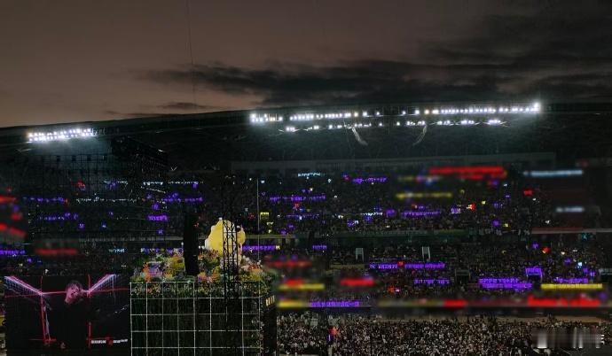 每个灯光闪烁的瞬间，仿佛都在为马嘉祺加油打气。 