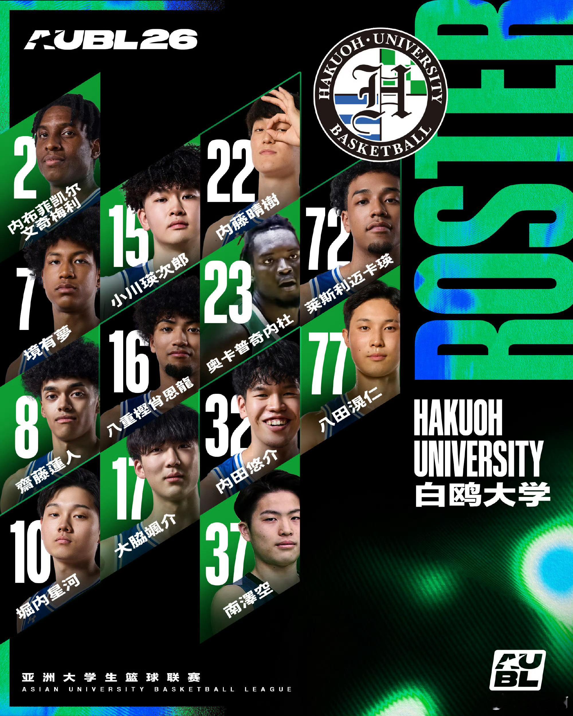 🐦混血军团登场！白鸥男篮名单出炉海天白鸥全员就位！融合日式细腻与美式凶猛的特色