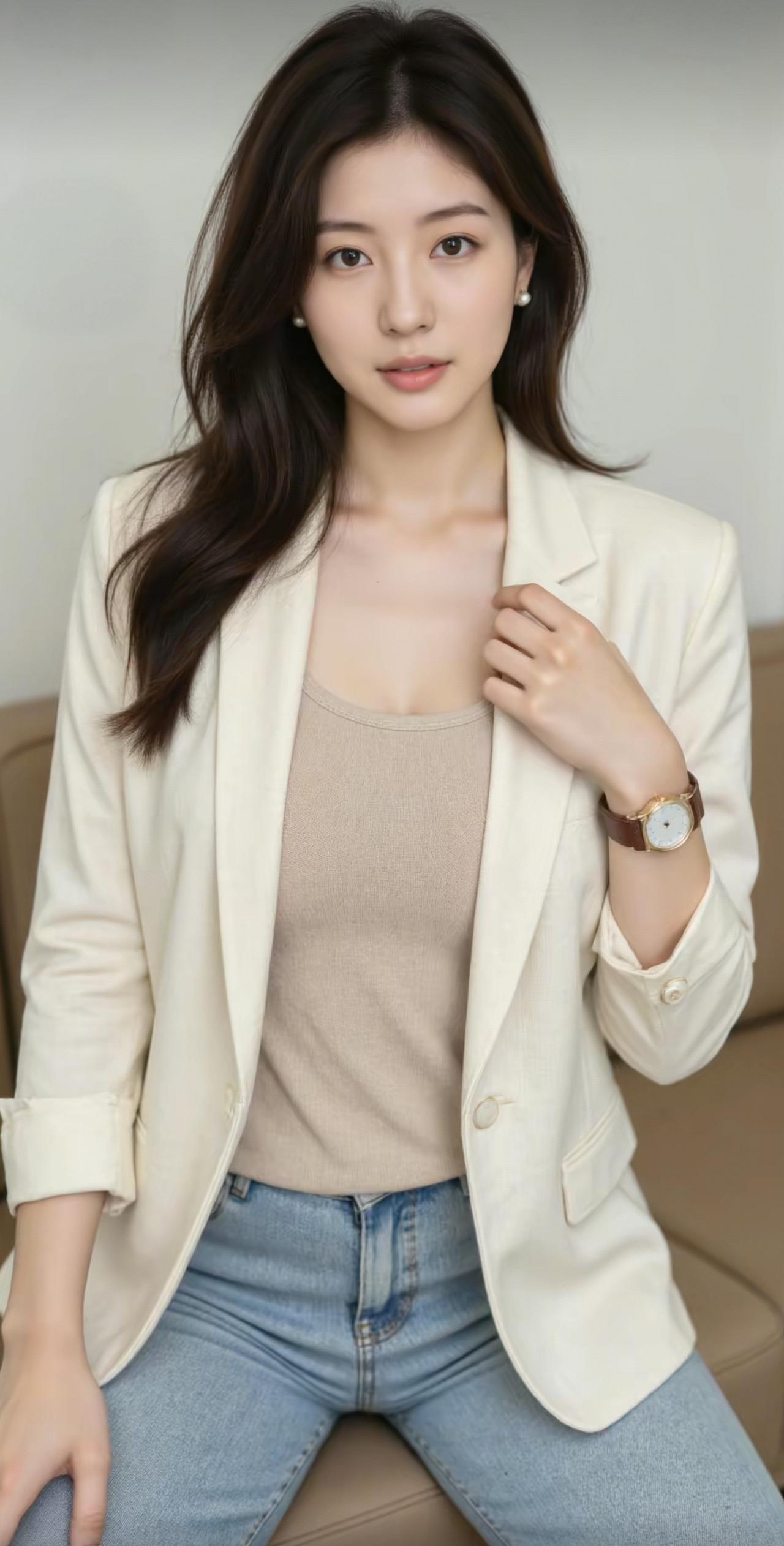 轻纱拂面，笑语盈盈。