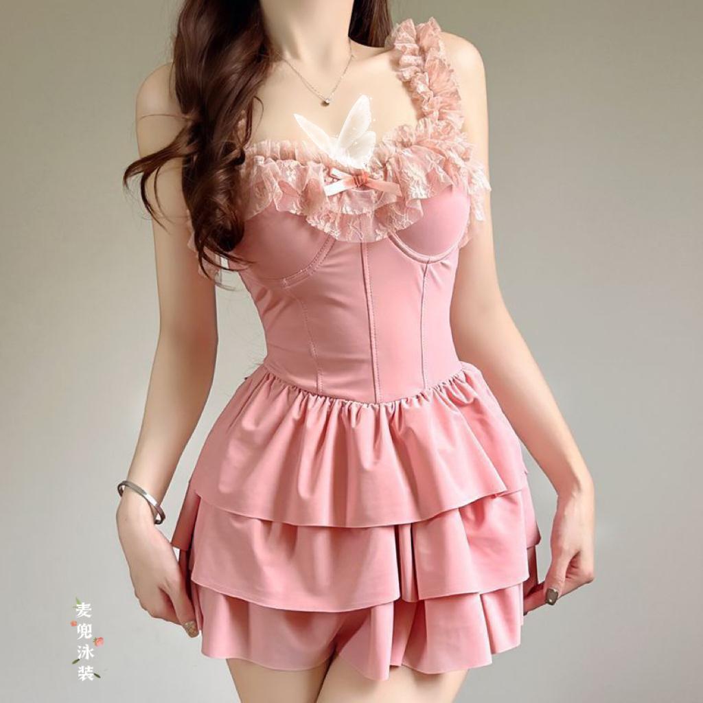 甜美天花板气质仙女范温泉泳装绝美🎀女生该怎么挑选最适合自己的泳衣? 仙气海洋般