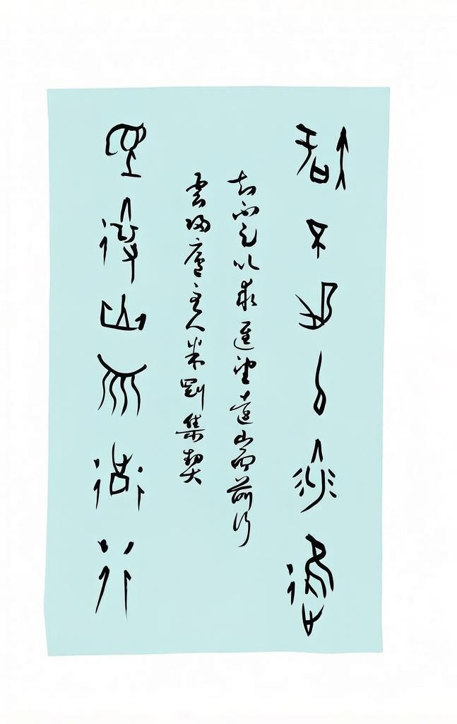 米刚甲骨文作品