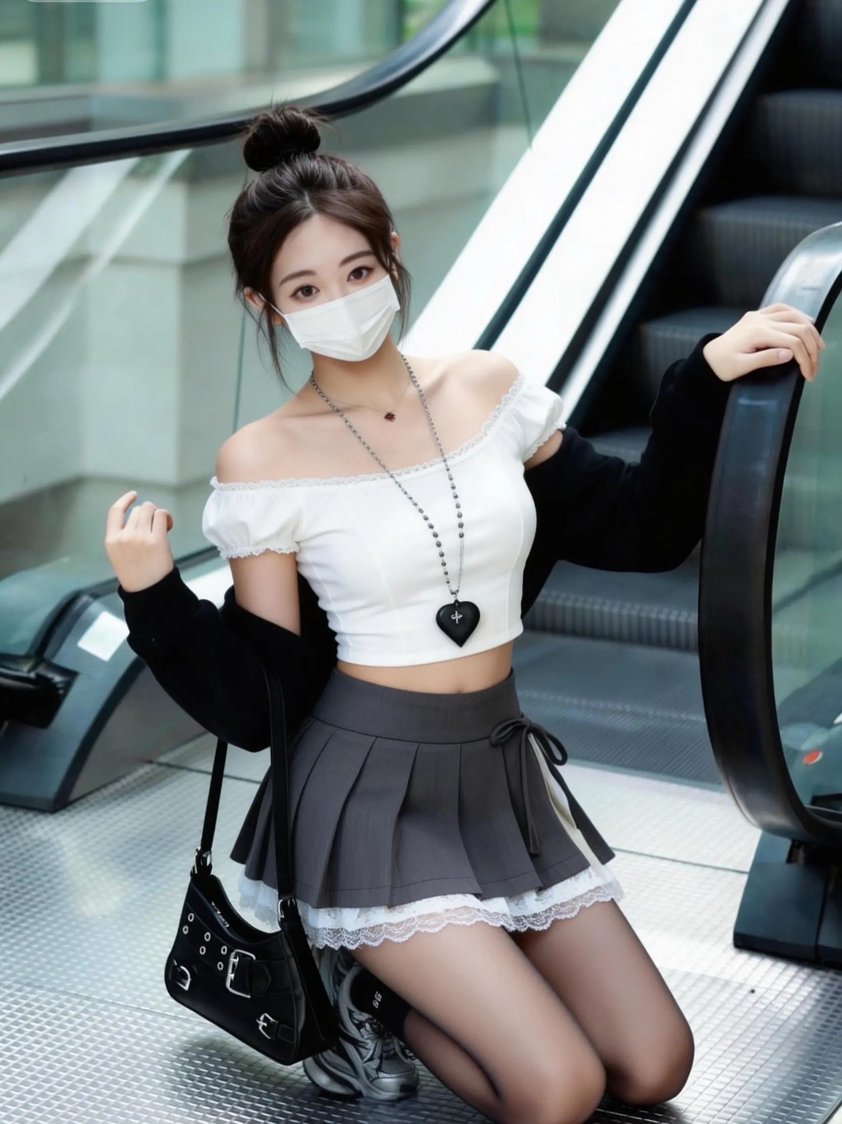 纯欲风天花板｜百褶裙+黑丝也太会了吧！谁懂啊！这套甜酷少女风真的戳中我...