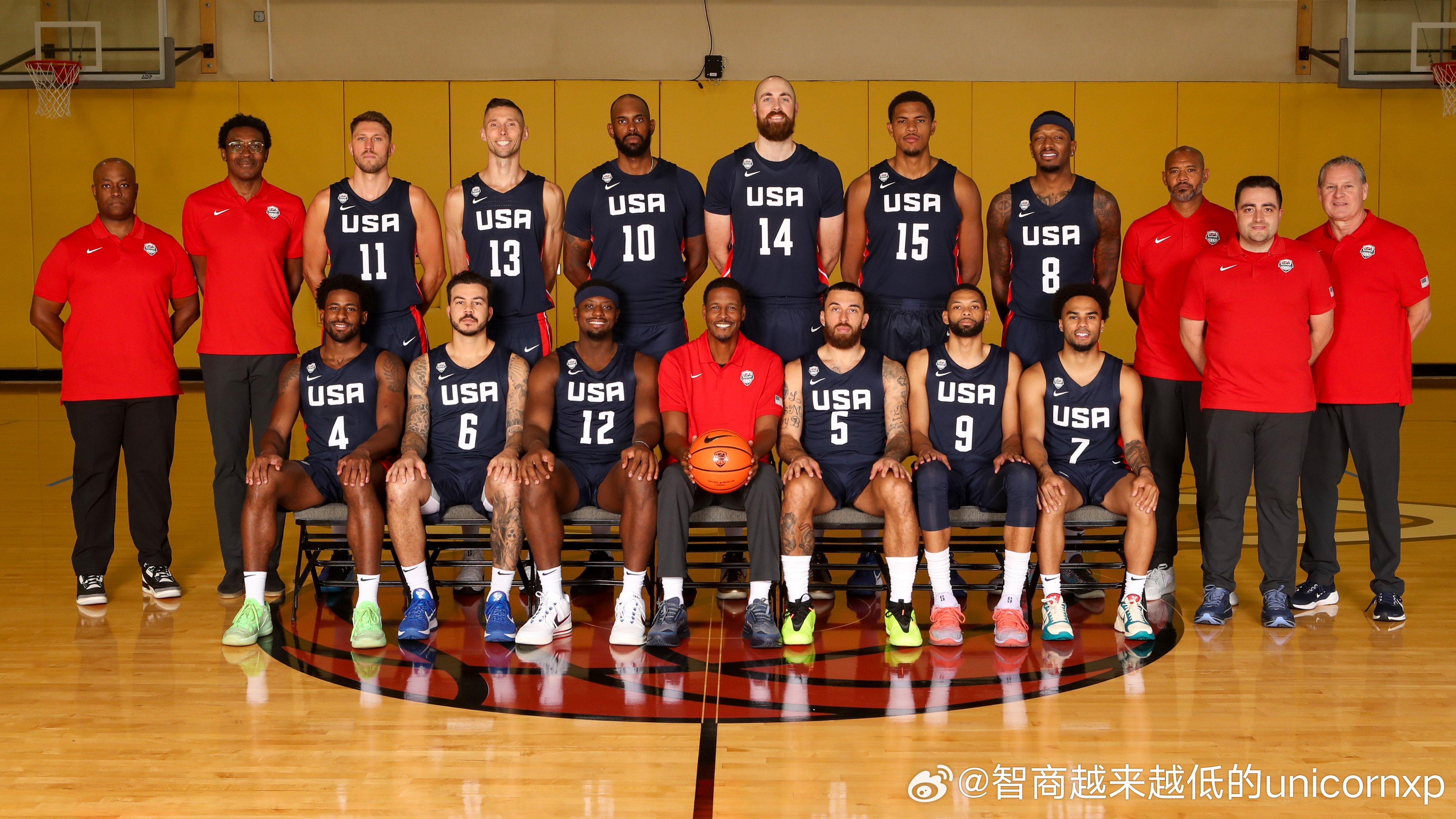 美国男篮世预赛第三窗口期全家福NBA