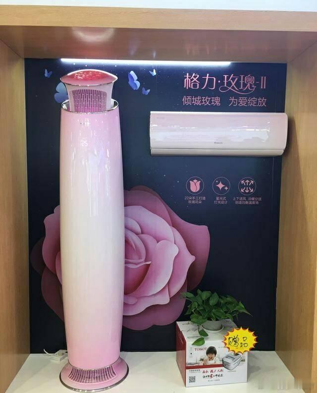 这个格力玫瑰空调造型真的很奇怪，不知道到底卖的咋样 ​​​