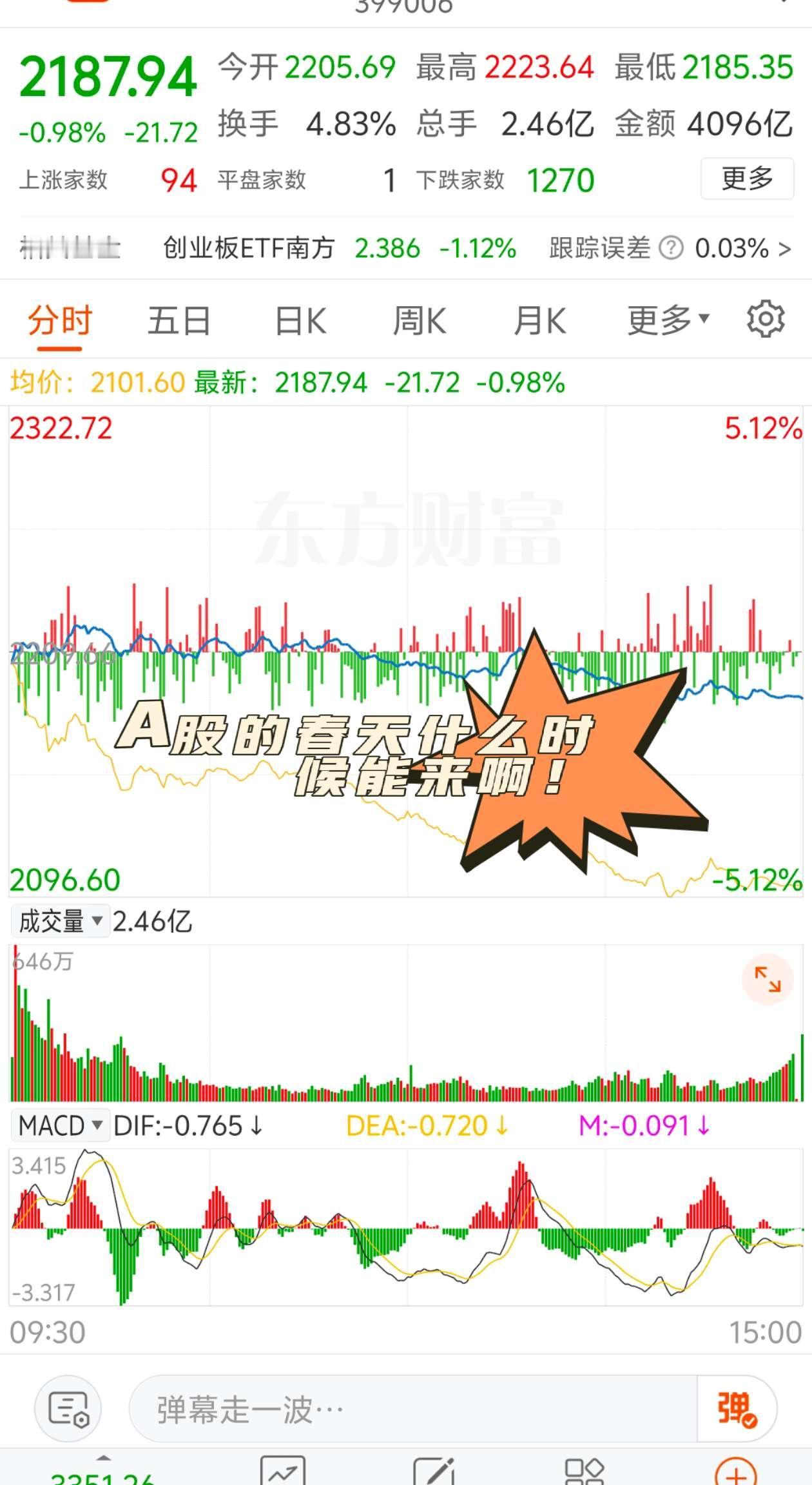 ，大A你让我没有爱啊！
