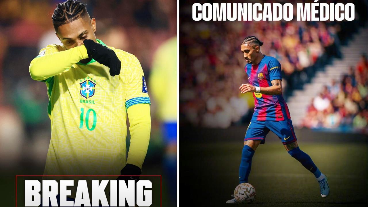 巴萨官方通报了拉菲尼亚的伤情，他的右大腿股二头肌受伤。
拉菲尼亚已返回巴塞罗那开