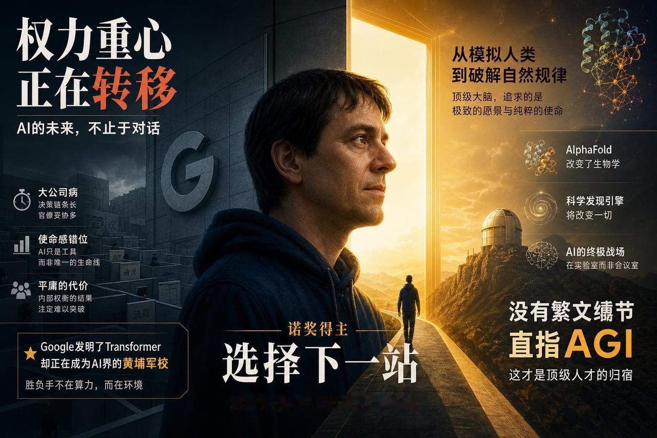 【诺奖得主“跳槽”：AI人才大迁徙背后的冷思考】

AlphaFold之父、诺贝