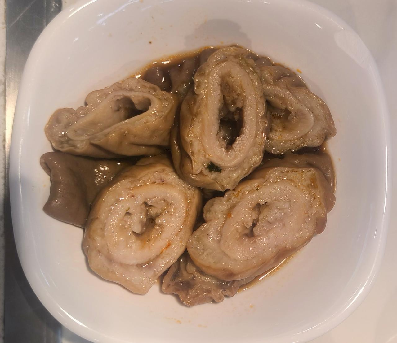 晒图笔记大赛大肠套小肠特色小吃。