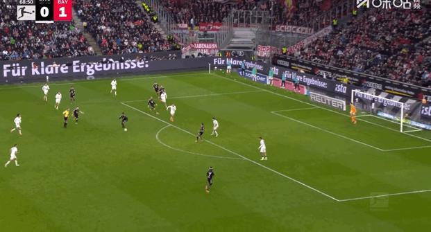 德甲第8轮 门兴格拉德巴赫0:3拜仁慕尼黑拉斐尔·格雷罗一射一传 ​​​