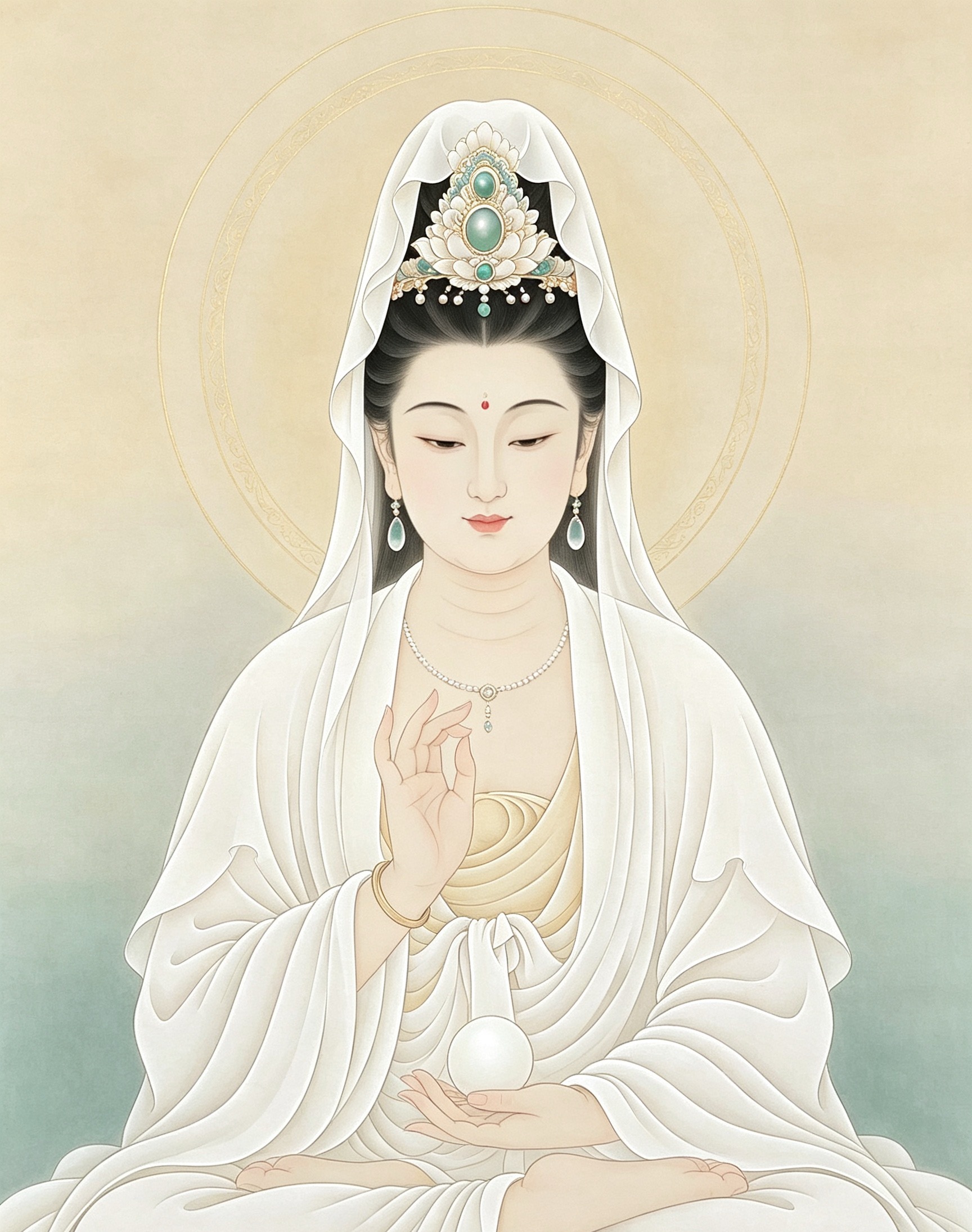 突然刷到菩萨的，绝对不是巧合，你肯定马上就要有大好运发生了！留下一句“好运连连”