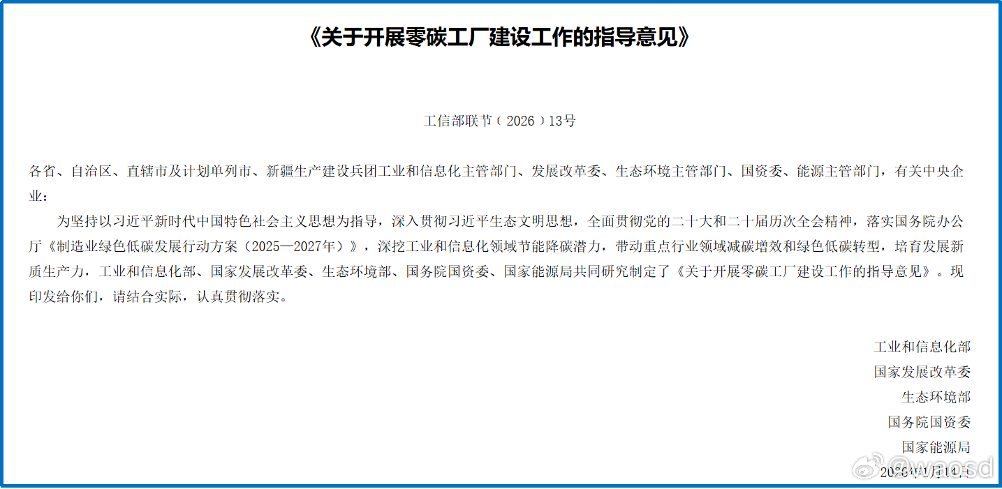 2026年零碳转型提速 前沿实践与发展态势 | 世科院观察【编者按】步入2026