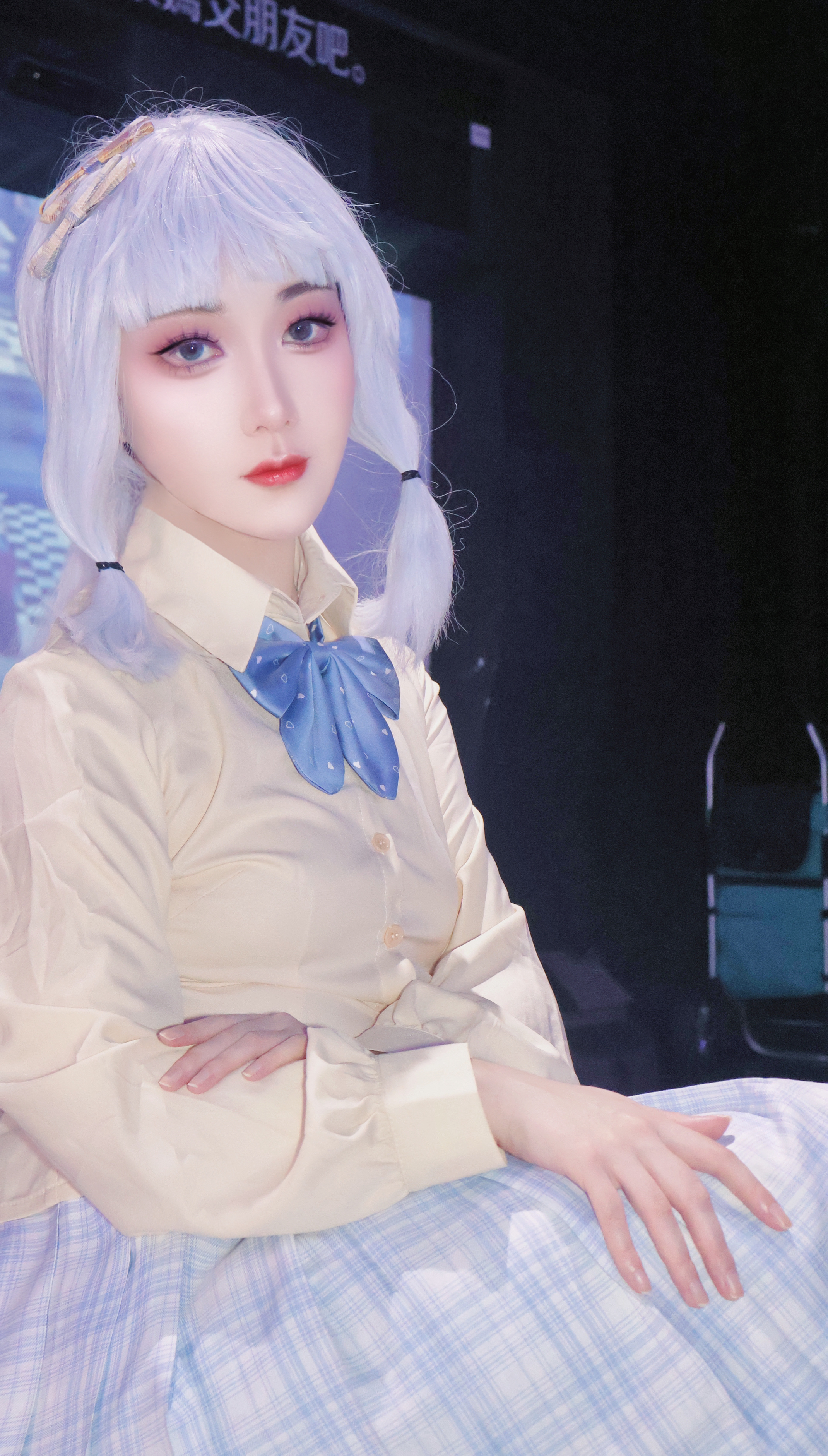 #COS[超话]# 人与人 一场游戏。#cos##cosplay##神里绫华# 