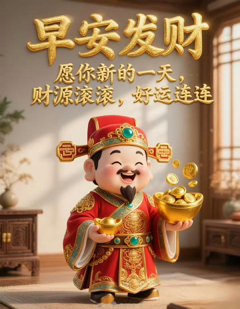 兄弟姐妹们早上好！清晨迎财运，点赞接好运祝点赞、评论 888 的朋友们：账户长虹