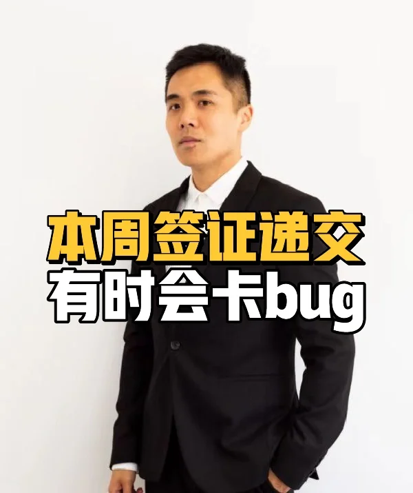 本周签证递交有时会卡Bug