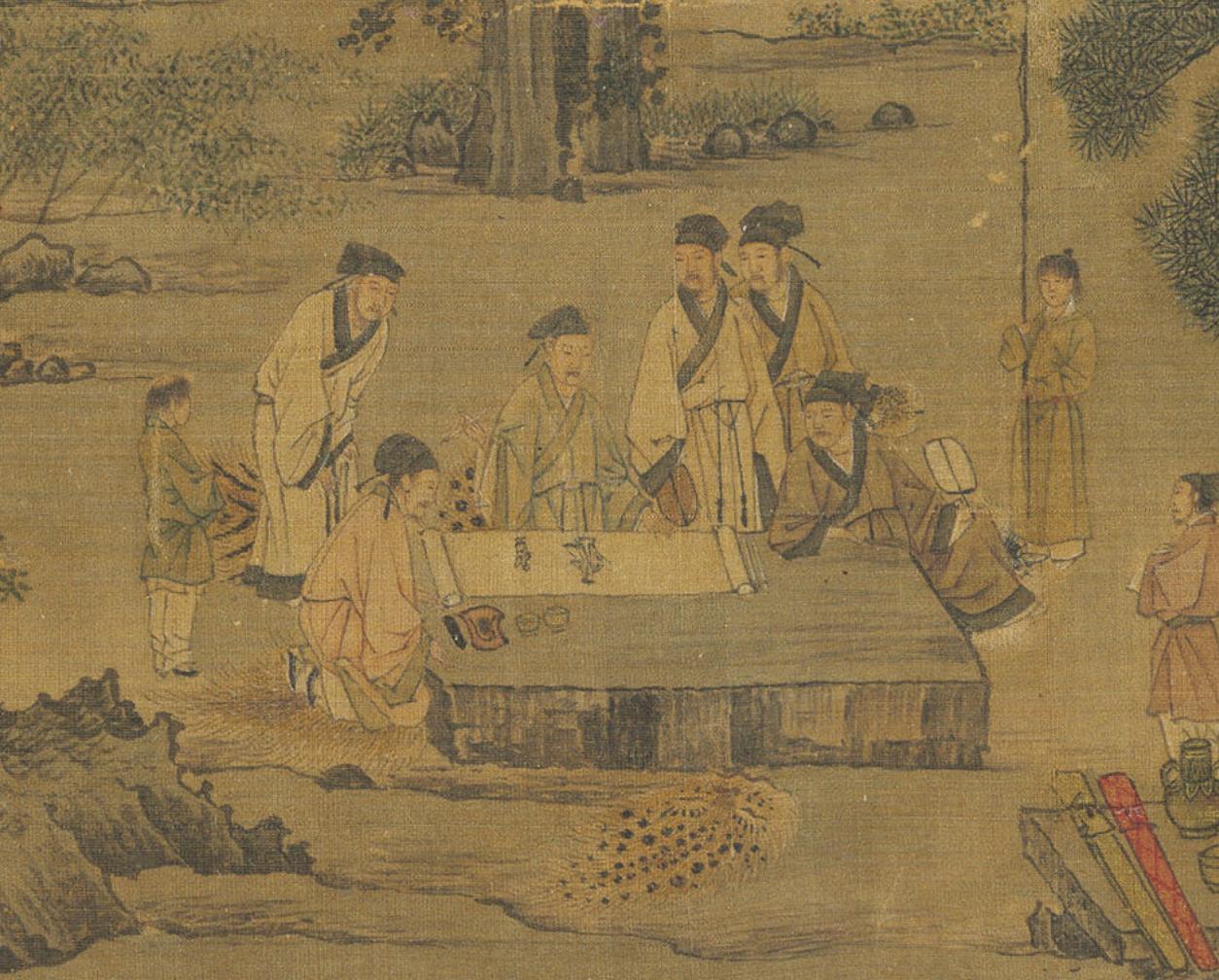 北宋嘉佑元年，张载住在一个寺庙里，准备第二年的科举考试，他乘间给人讲《周易》，坐