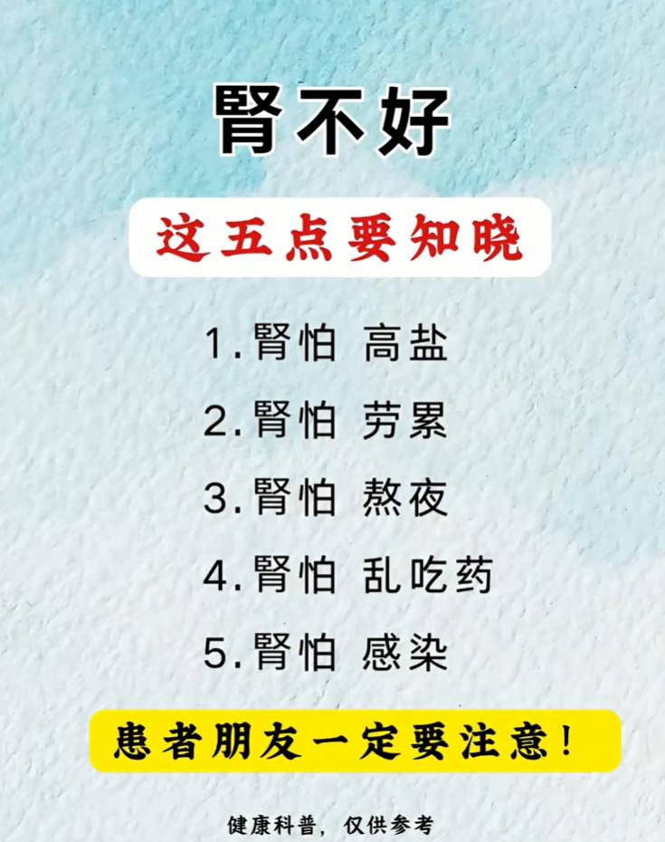 肾脏作为人体重要的代谢器官，日常很多习惯都会加重它的工作负荷。尤其肾功能偏弱的朋
