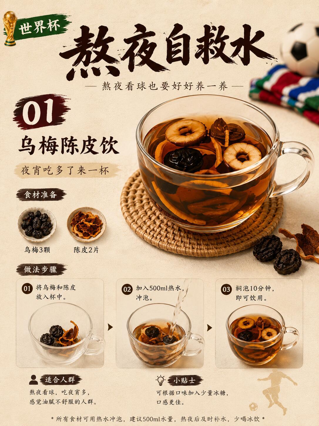 世界杯熬夜党喝什么？这9杯快收藏‼️好梦安睡局我的健康观赛副本这届球迷很有底气