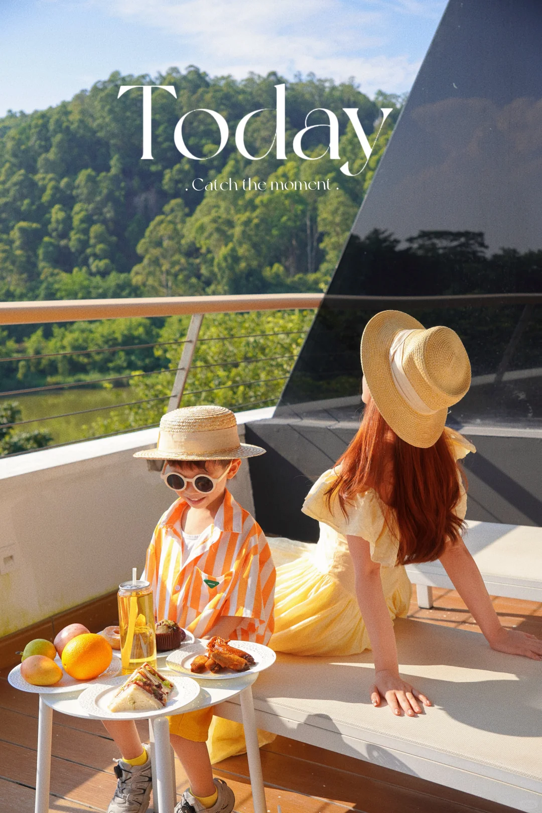 敲大露台拍照太好看了吧，松弛感度假真自在