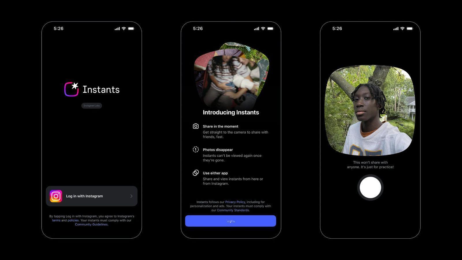 【Meta 推出“Instants”app，用于在 Instagram 上分享阅