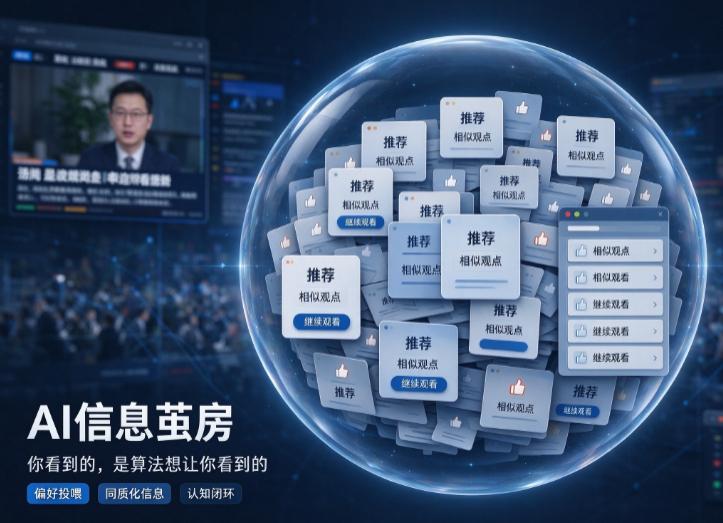 AI在极大降低我们信息获取门槛的同时，也悄悄制造了两大隐形困境，信息茧房与思维惰