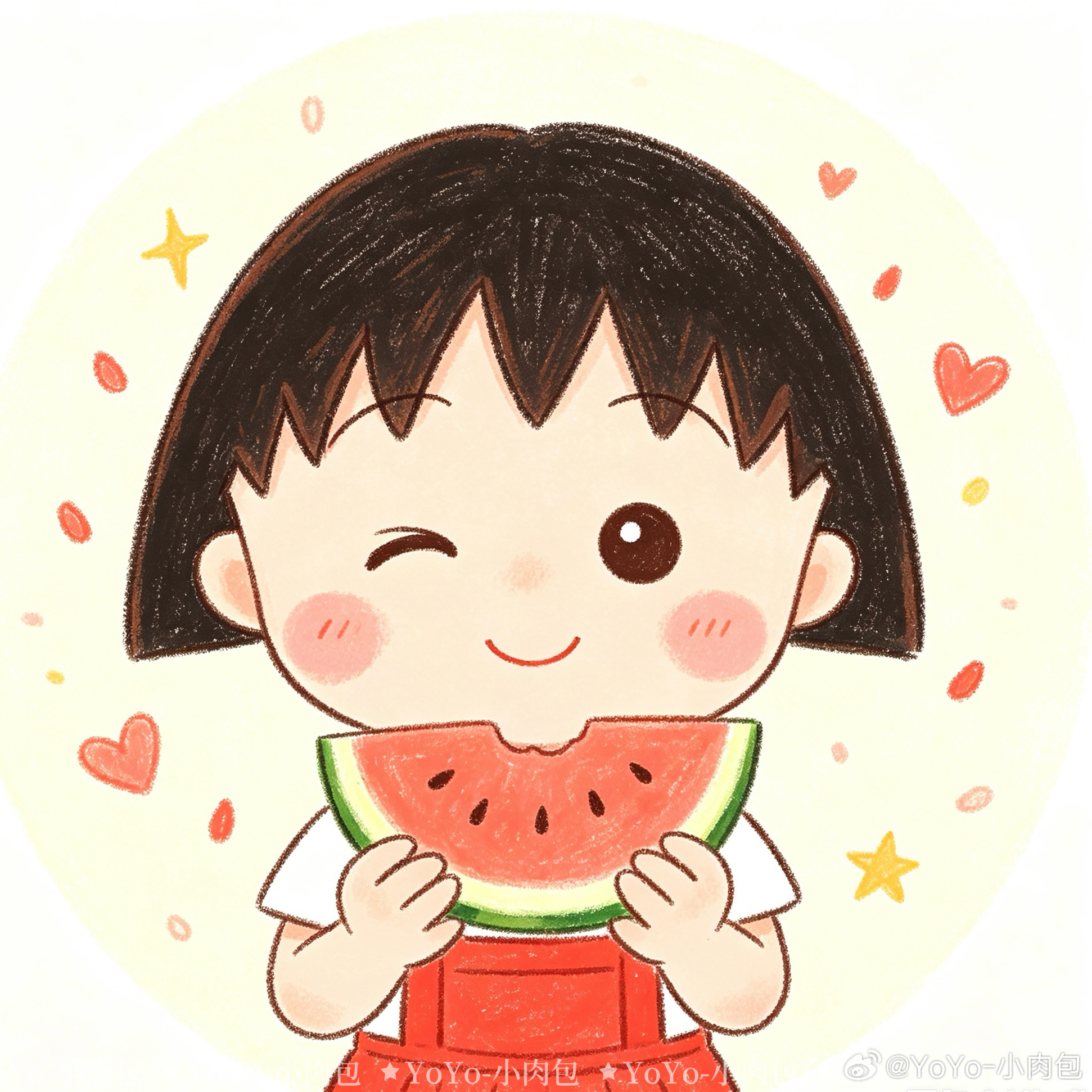 樱桃小丸子头像持续更新中……樱桃小丸子樱桃小丸子女生头像头像动漫