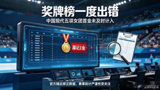 名古屋亚运会官网漏算中国首金！奖牌榜一度出错引热议