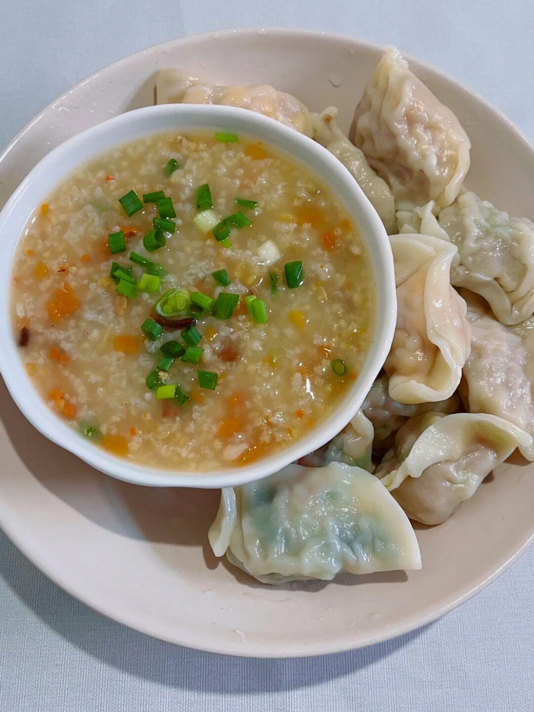 上班族如何快速吃上早饭？蟹肉粥+饺子🤤🤤