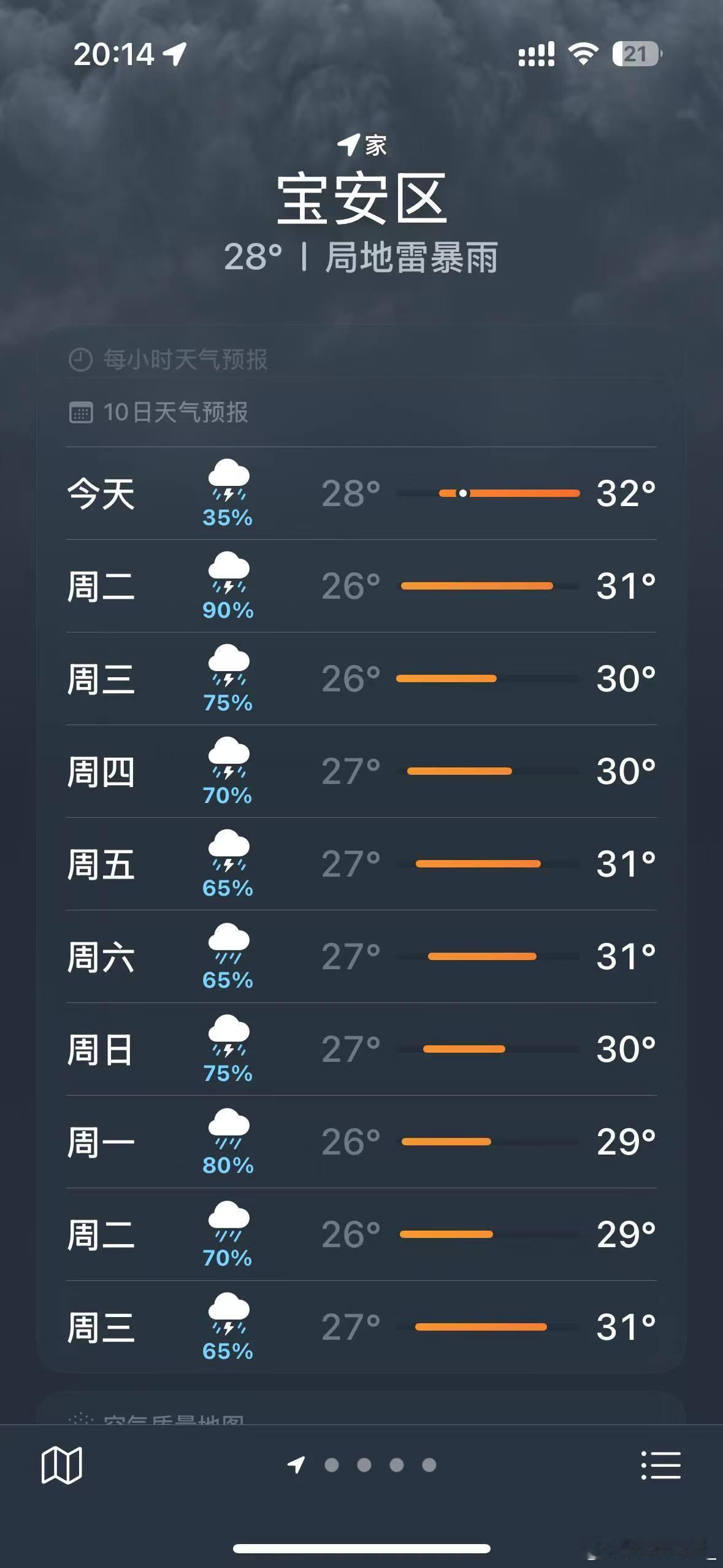 北京气象台发布暴雨红色预警 深圳...我真的不想再说了，别的城市暴雨还停学停工，