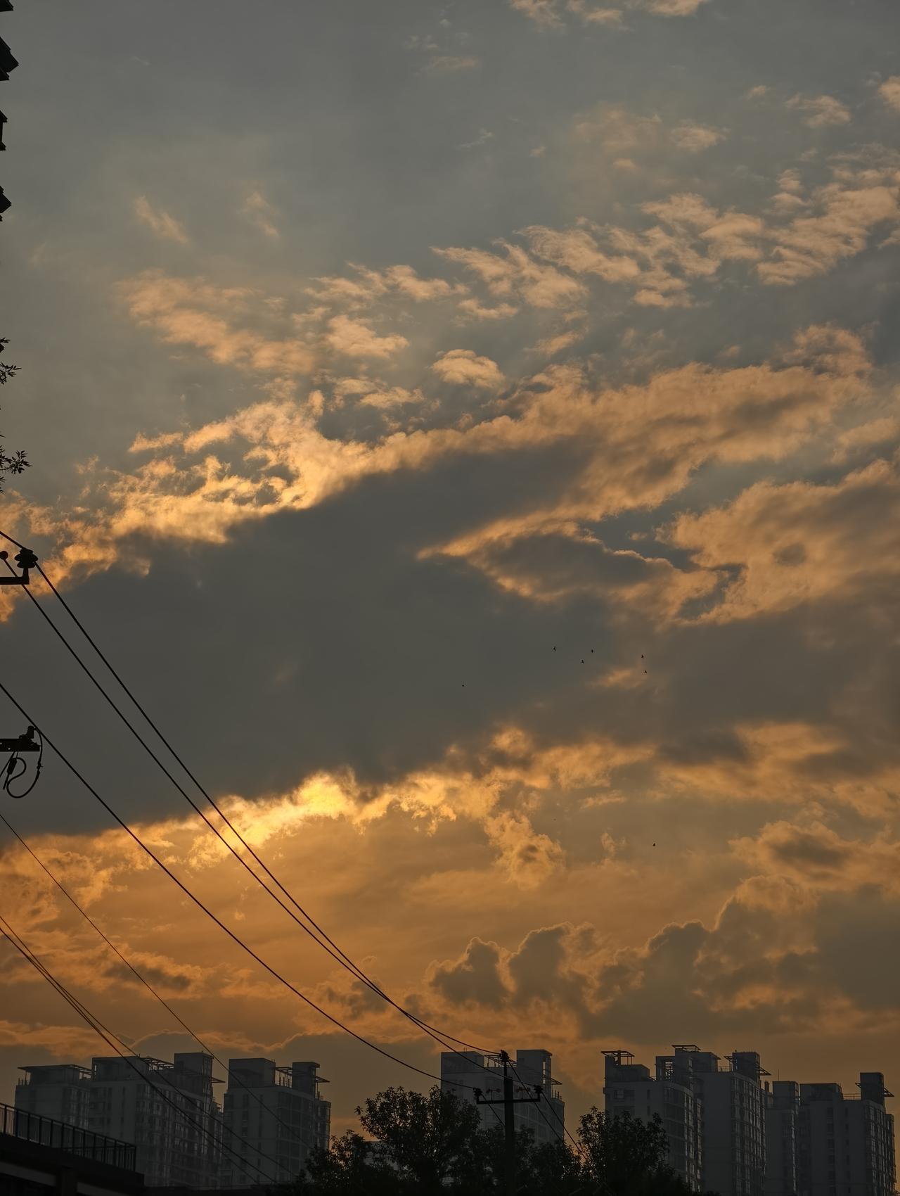 6月10日早晨，天津东边天际的乌云将初升的太阳遮住，大有“山雨欲来风满楼”的气势