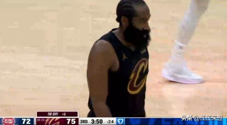 艾伦突发膝盖不适，骑士内线遭遇严重考验！活塞哈里斯抓住机会，连续攻击骑士的内线博