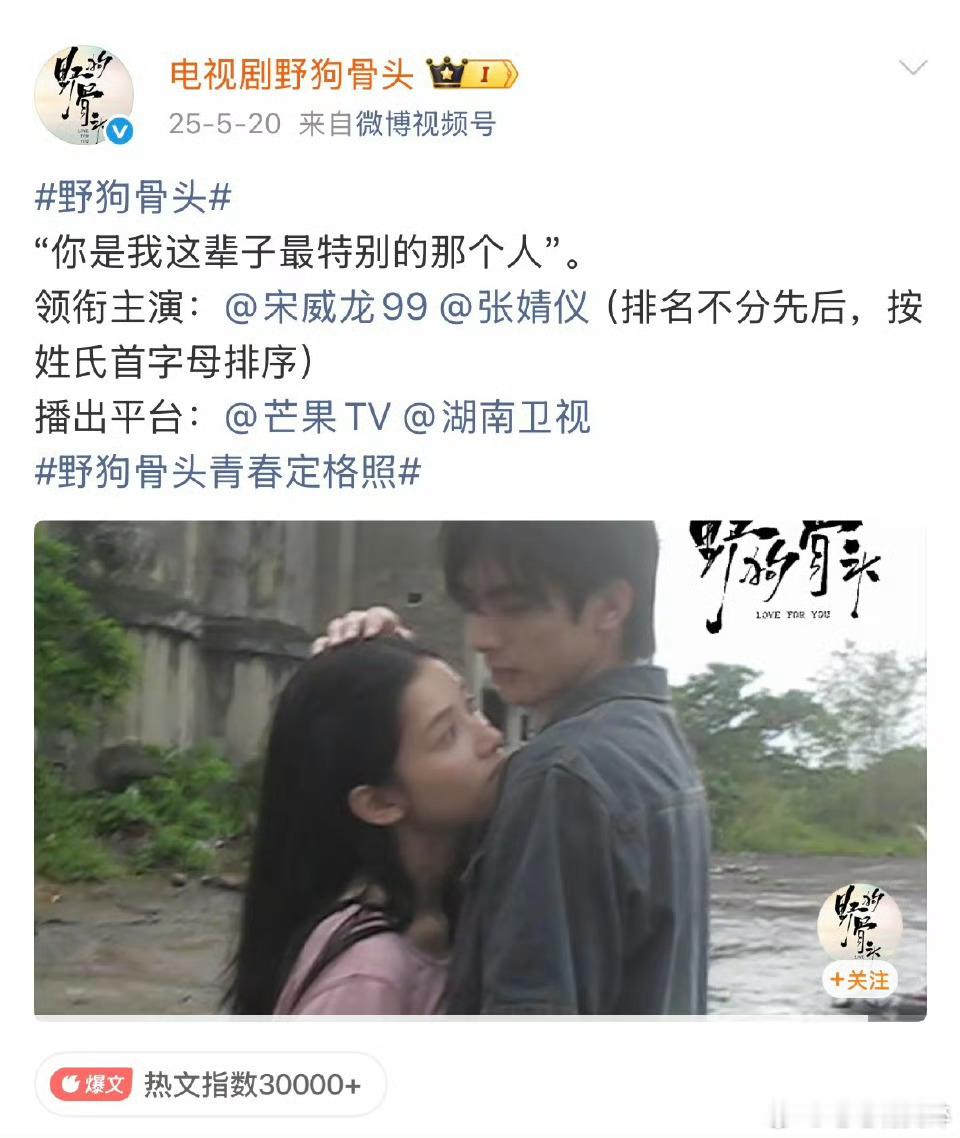 野狗骨头的番位野狗骨头的番位 宋威龙家强调第一顺位一番男主张婧仪家是一番天选民选