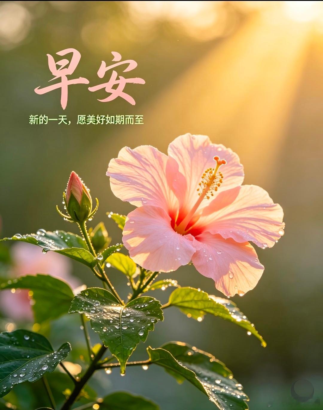 早安，朝开暮落仍生生不息，愿你的今天也自带光芒，步步生花。 