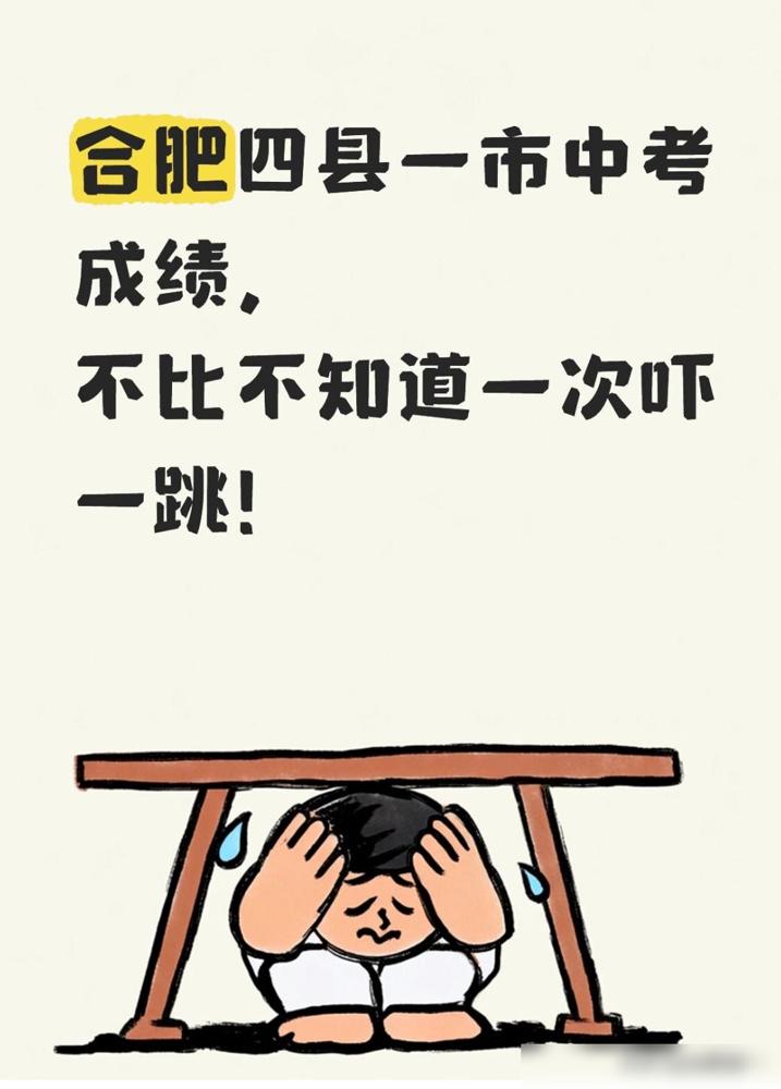合肥四县一市中考成绩，不比不知道一次吓一跳！

我这两天正帮亲戚家娃琢磨中考填志