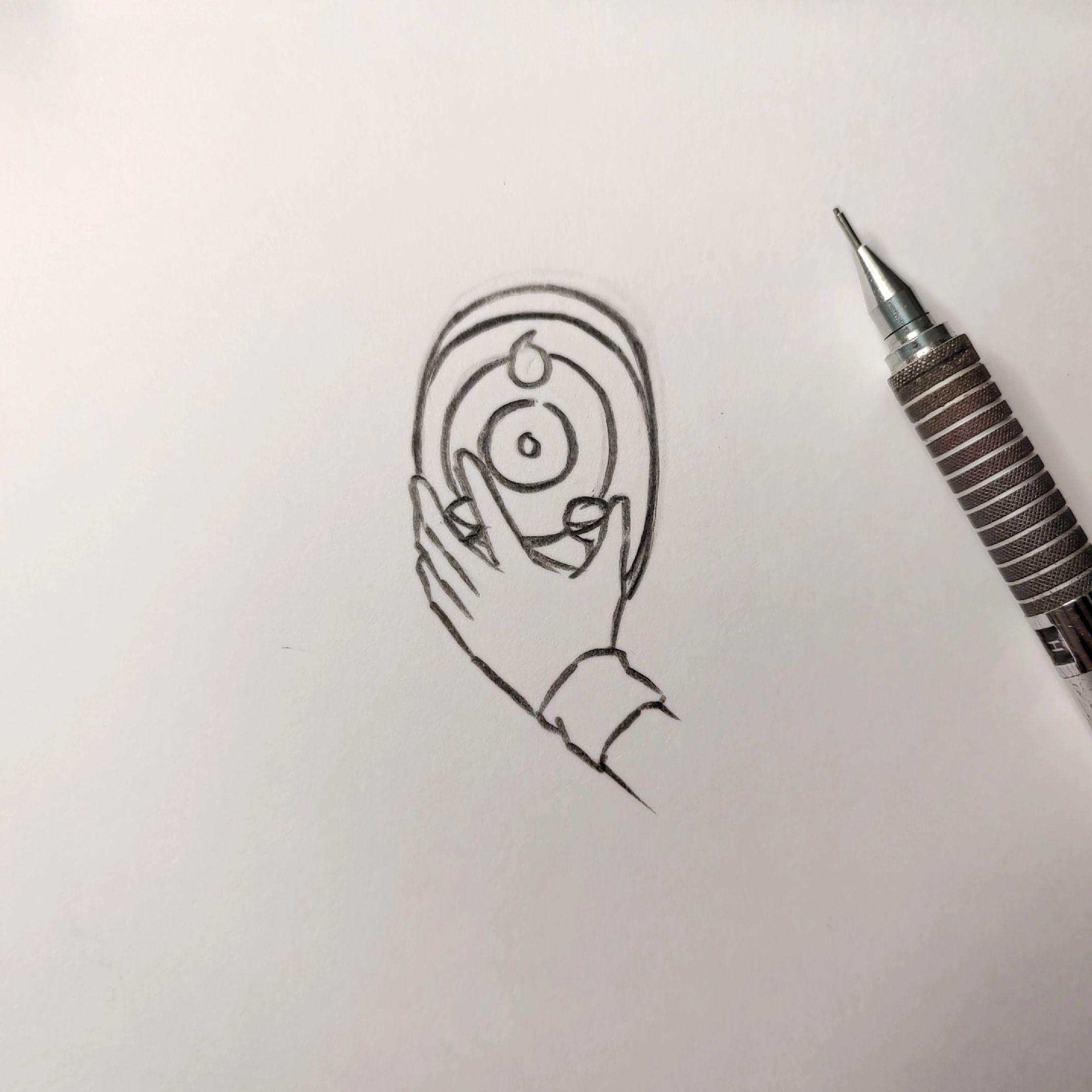 开蒸. 宇智波带土绘画过程 绘画工具：威思立一代马克笔