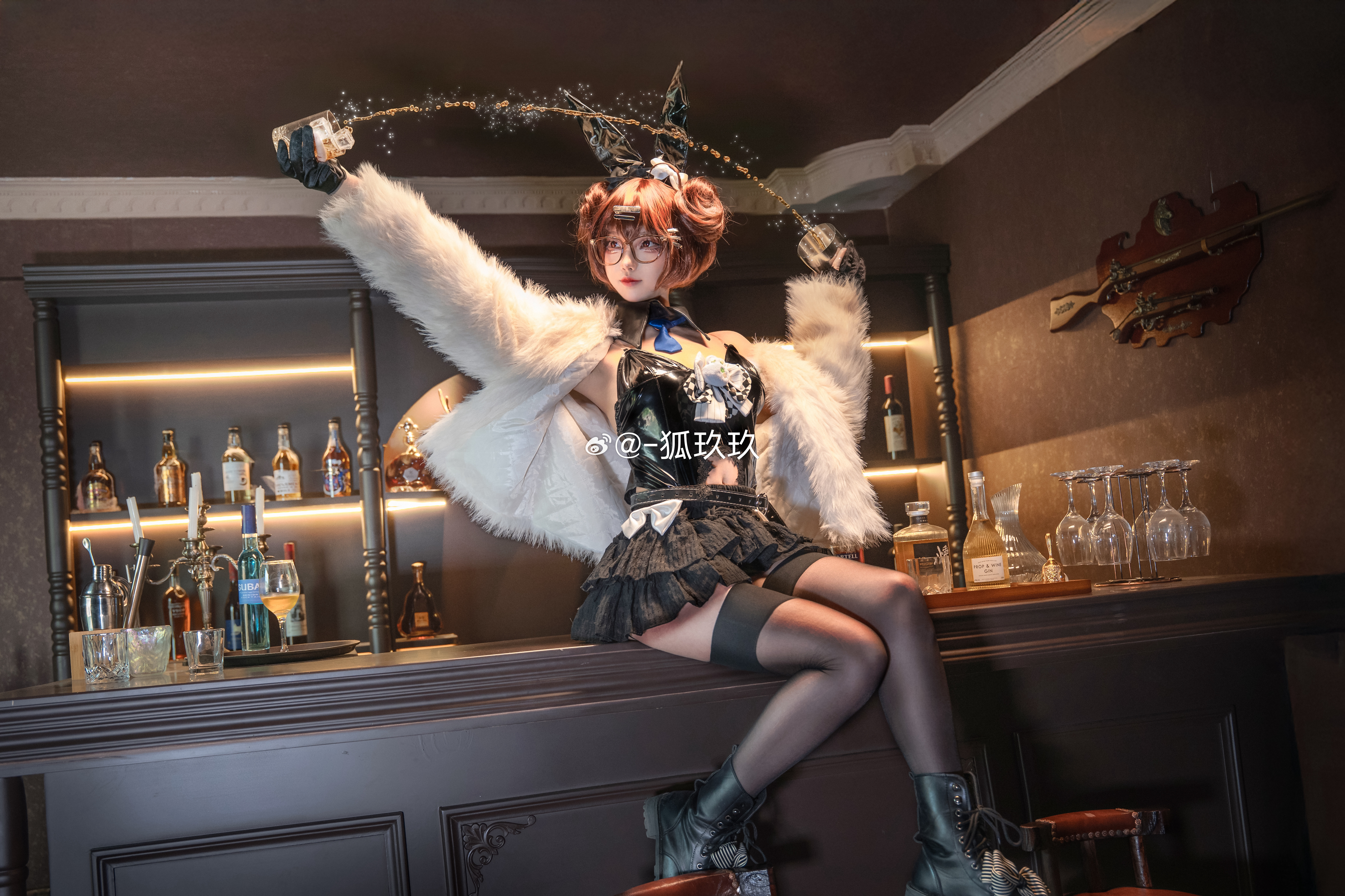 【碧蓝航线】英格拉罕『饮品研究员』cos“指挥官，我在空闲时间拿边角料做了一个铁