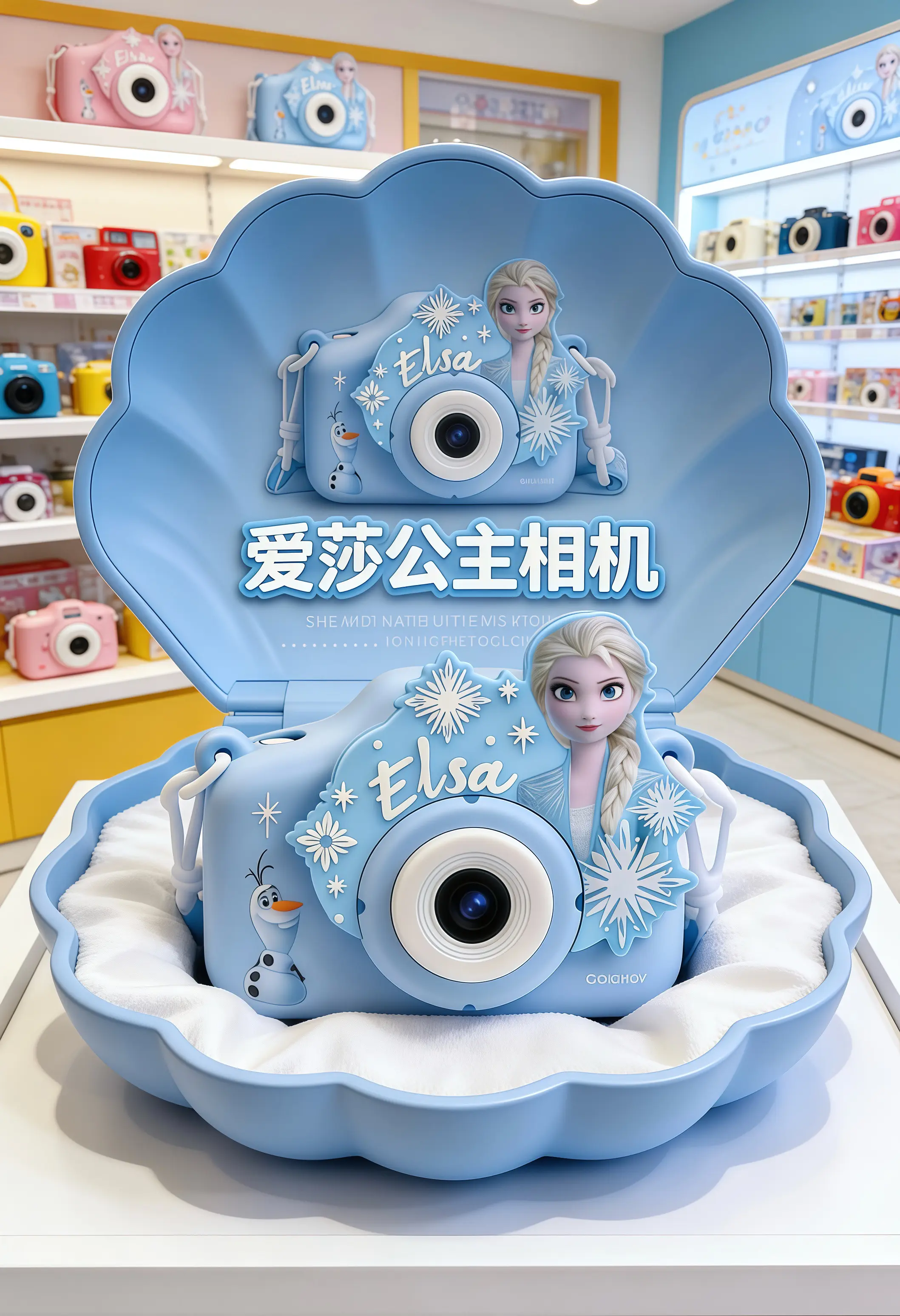 新年礼物儿童相机艾莎公主迪士尼冰雪奇缘