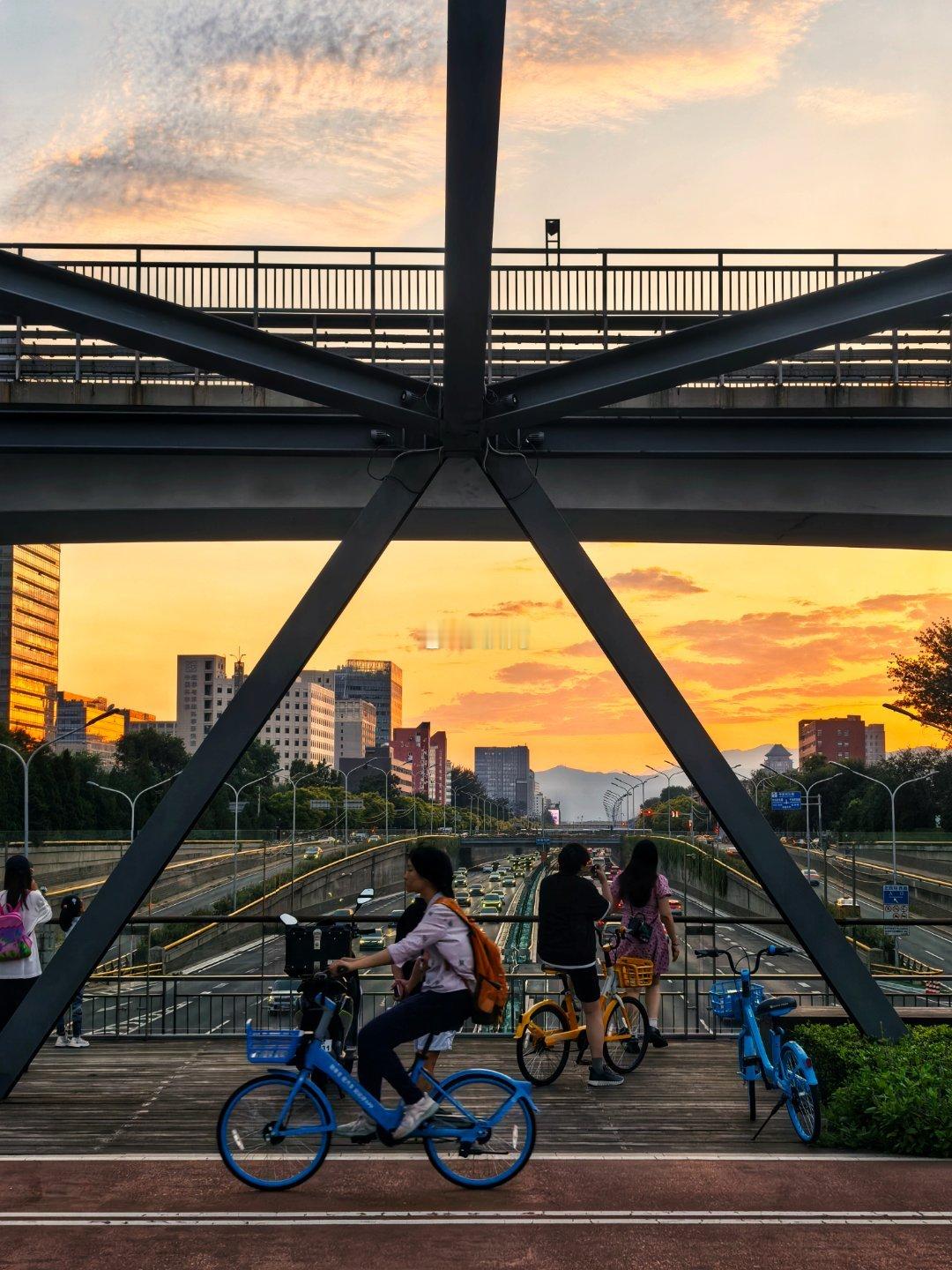 京张铁路遗址公园晚霞摄影​​​