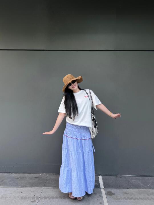 夏日度假穿搭🩵