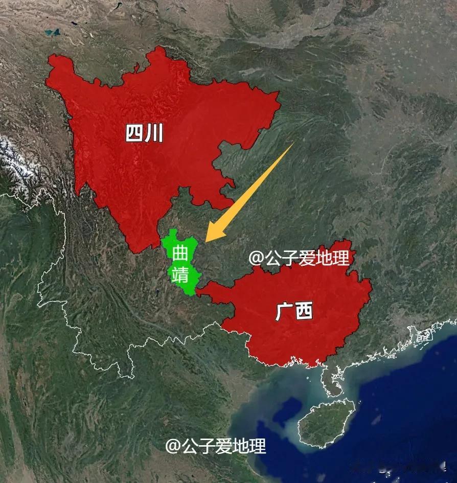 怪不得很多广西人说话像四川，原来广西和四川之间只隔着一个城市。
等一等，广西和四