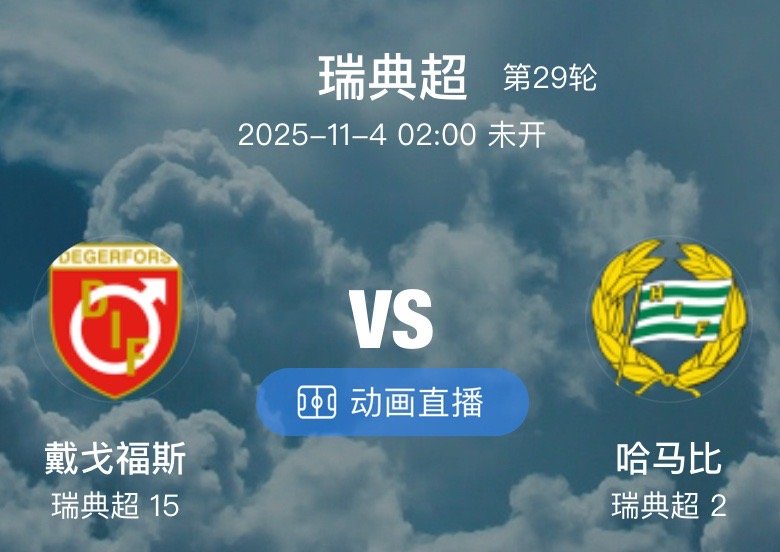 006  代戈福什 VS 哈马比（情报）1.代格福什本赛季主场表现不佳，14 场