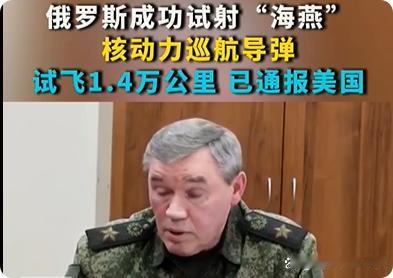 俄罗斯宣布“海燕”核动力巡航导弹完成关键试射‌
俄罗斯总统普京10月26日宣布，
