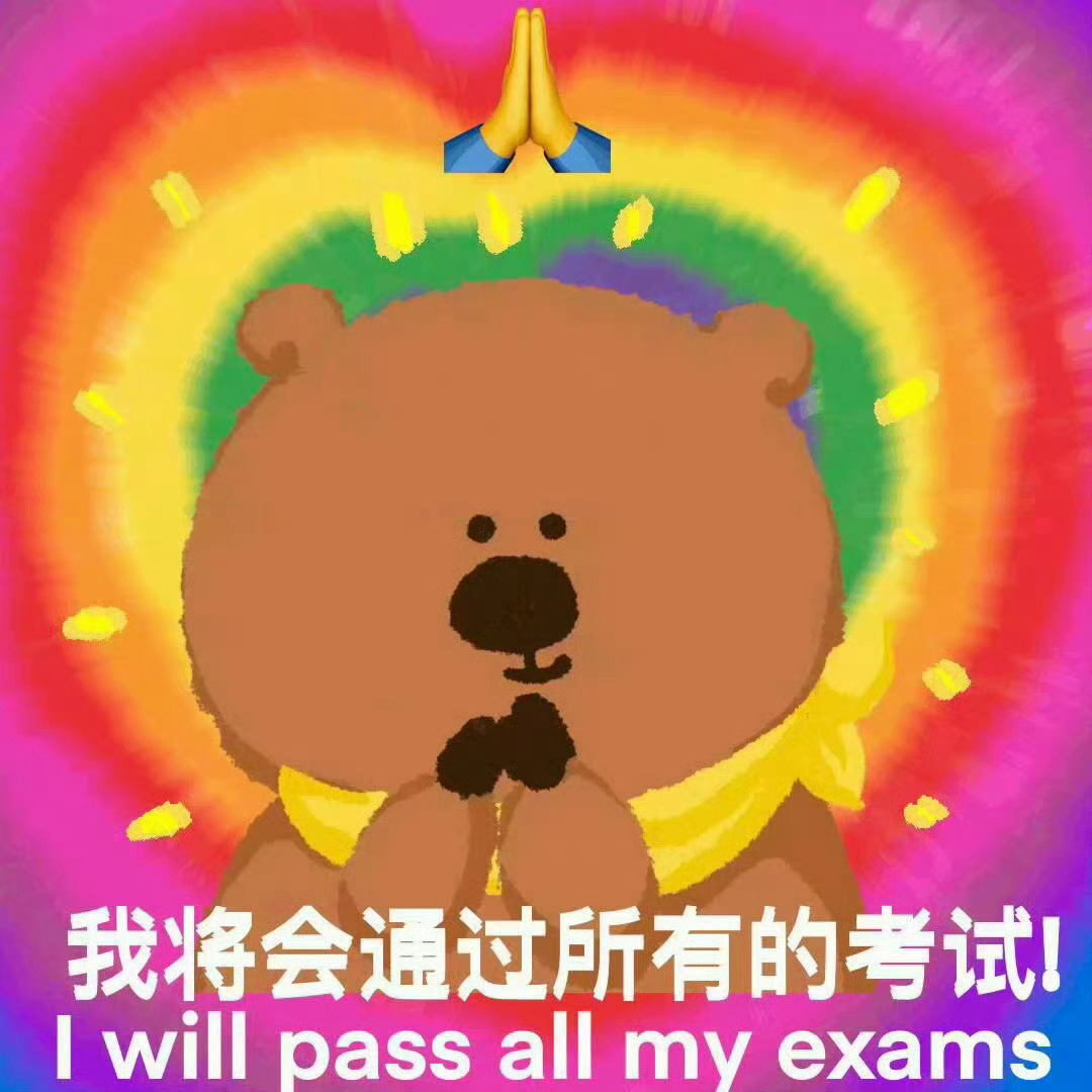 的你将会通过所有考试🙏 ‪  