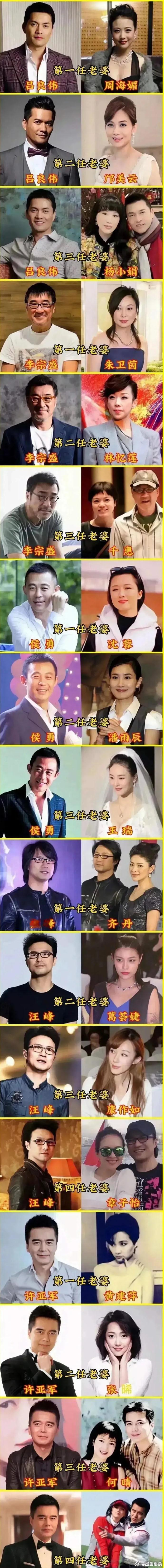 他们应该是圈内结婚次数最多的了。。。 ​​​